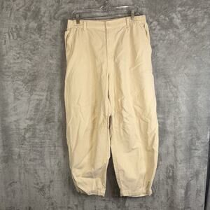 Aerie Utility Balloon Chino Pant SZ Large Beige Baggy Oversize